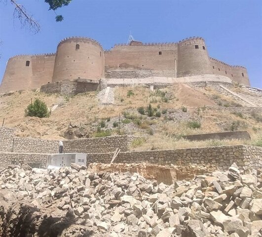 احیای دیوار ۱۰۰۰ ساله دوازده برجی در خرم‌آباد