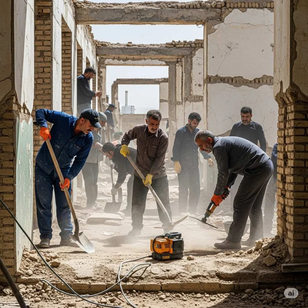 بازسازی ساختمان فرسوده به خانه مدرن